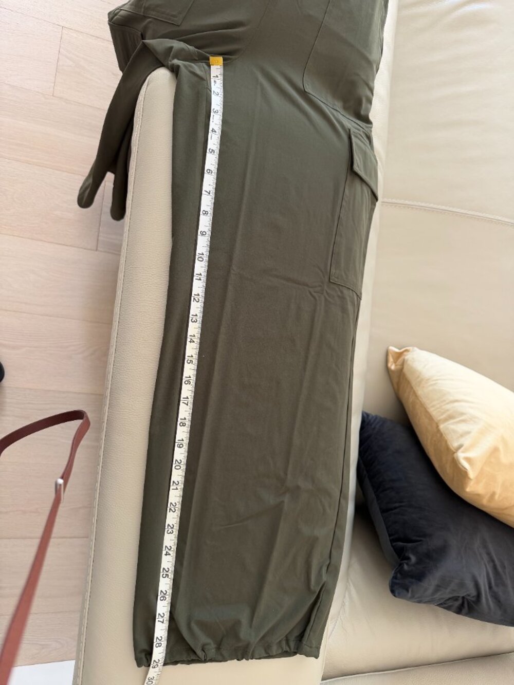 NWT Athleta Brooklyn Utility Jumpsuit Olive Green Size 12 - Picture 6 of 6